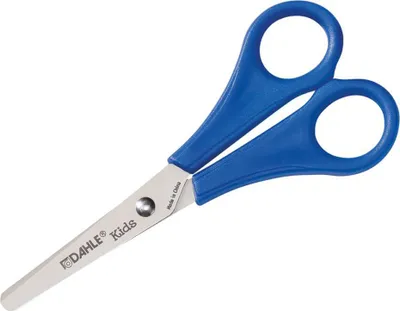 Produktbild von Dahle Kinderschere Kids rund 5 Zoll (13cm), blau, Rechtshänder