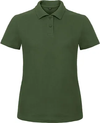 Produktbild von B&C PWI11 | Damen Polo ID.001 /Femininer Schnitt - Farbe: Bottle Green - Größe: S