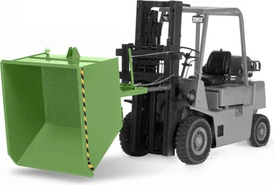 Produktbild von RR Industrietechnik Spänekipper Typ RUK-S 1330x1570x980mm 1500dm³ RAL 6011 Resedagrün