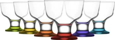 Produktbild von LAV Destina Glas-Eisbecher – 285 ml – Mehrfarbig – 6 Stück