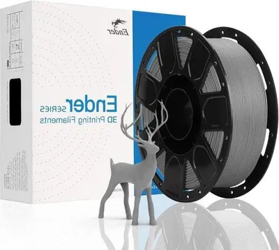 Image de Filament PLA 175 mm, sans peluches, gris foncé, 1 kg