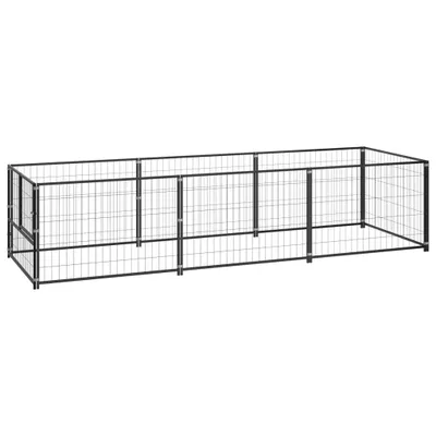 Image de Chenil Noir 3 m² Acier