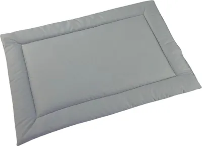 Obrázok produktu pre Vodotesné psie lôžko veľkosti 75 x 55 cm – robustné, ľahko udržiavateľné, z materiálu Codura, podložka pre malé, stredné a veľké psy, pre vnútorné aj vonkajšie použitie – farba – svetlošedá
