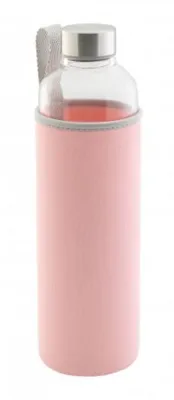 Produktbild von Trinkflasche, Glas, rosa, ca. 0,5 l