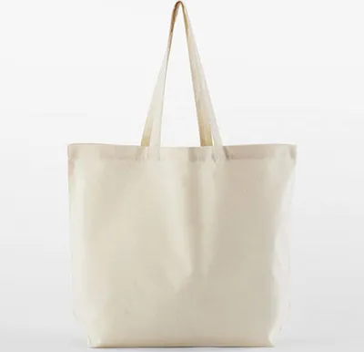 Produktbild von Westford Mill W165 | Organic Baumwolle InCo. Maxi Bag For Life Einkaufstasche - Farbe: Natural - Größe: 35 x 39 x 13,5 cm