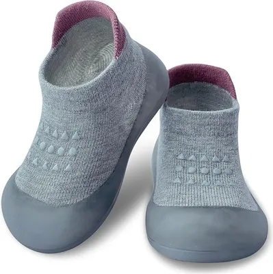 Produktbild von Dookeh Krabbelschuhe Lauflernschuhe für Babys Grau EU 19