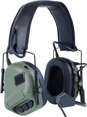Image de Casque Militaire Militaire Tactique Professionnel Vert Microphone