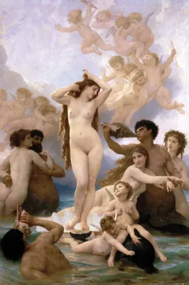 Obrázek produktu pro William-Adolphe Bouguereau Art Print Obraz - Zrození Venuše, 1879 (120 x 80 cm)