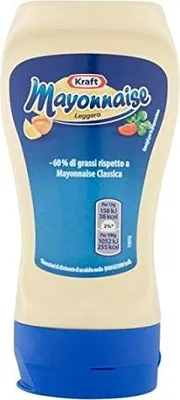 Produktbild von Kraft Mayonnaise Leggera Light fettarm mayo würzen soße squeeze sauce 220 ml