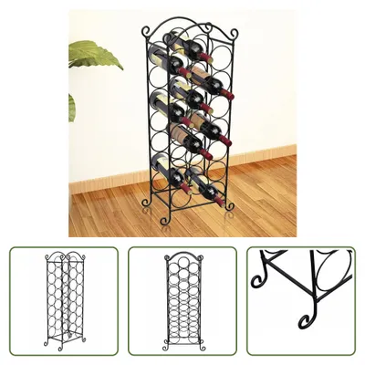 Immagine prodotto di The Living Store Portabottiglie per 21 bottiglie in metallo