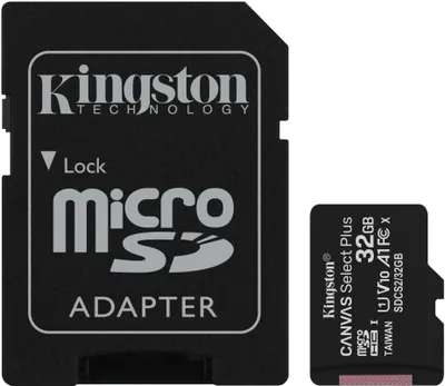 Produktbild von Kingston Canvas Select Plus - pamäťová karta Flash (adaptér microSDHC/SD je súčasťou balenia)