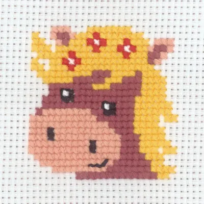 Obrázek produktu pro Sada pro výšivku křížkem "Kůň", rozměry 8x8 cm