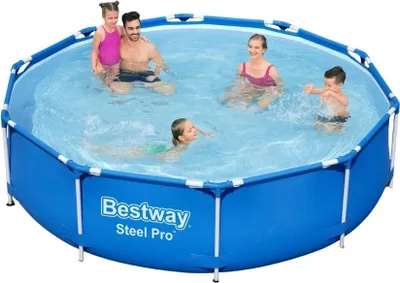 Produktbild von Bestway Steel Pro 56677, 4678 l, Gerahmter Pool, Blau, 16,9 kg