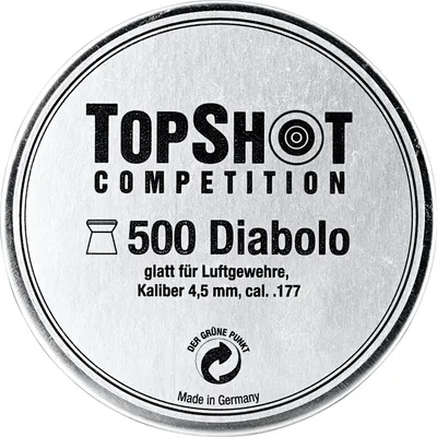 Obrázok produktu pre TopShot H&N Sport Diabolo kaliber 4,50 mm Lovecký tréning hladký