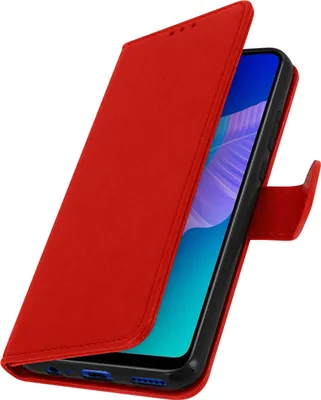 Produktbild von Avizar, Kunstleder-Klappetui mit Standfunktion für Huawei P40 Lite E, Rot