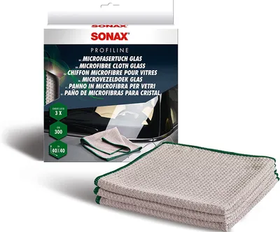 Produktbild von SONAX Microfasertuch Glas (3er Faltschachtel)
