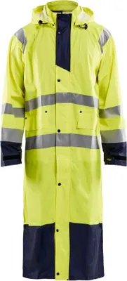 Produktbild von Blakläder High Vis Regenmantel Level 1 in div. Farben, Farbe:gelb/marineblau, Größe:M