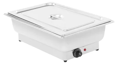 Imagen del producto de Conjunto para mantener los alimentos calientes, tecnología de calentamiento eléctrico, capacidad de 11,88 litros, color plateado