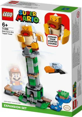 Produktbild von LEGO 71388 Super Mario Kippturm mit Sumo-Bruder-Boss – Erweiterungsset, baubares Kinderspielzeug zum Sammeln, Geschenkidee