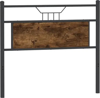 Produktbild von vidaXL Ersatz-Kopfteil Räuchereiche 100 cm Holzwerkstoff und Stahl