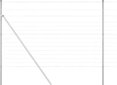 Immagine prodotto di vidaXL Recinzione perimetrale saldata, filo di acciaio zincato, 50 x 1,6 m