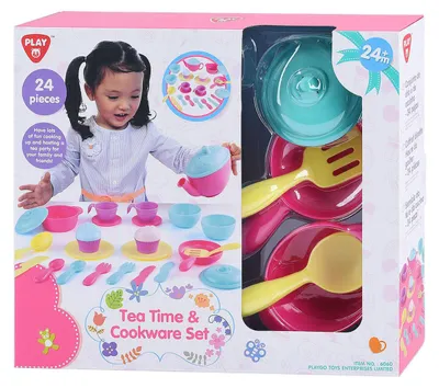 Immagine prodotto di Set da tè e accessori da cucina - Set di giocattoli per bambini da 24 pezzi