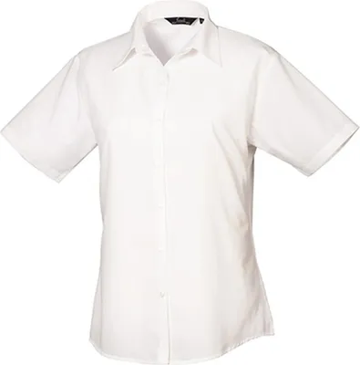 Zdjęcie produktu dla Bluzka damska Premier Workwear Poplin z krótkim rękawem