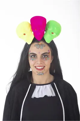 Festzubehör Catrina: Hüte, Masken & Accessoires, Multicolor