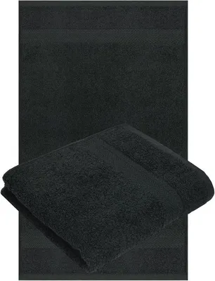 Imagen del producto de Toallas Unyqoos® de 70x140 cm – Juego de 6 unidades, calidad hotelera, 100% algodón, 400 g/m², certificadas por , color antracita