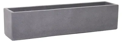 Produktbild von VIVANNO Blumenkasten Beton FLOBO Kasten, Grau matt - 80x18x18 cm