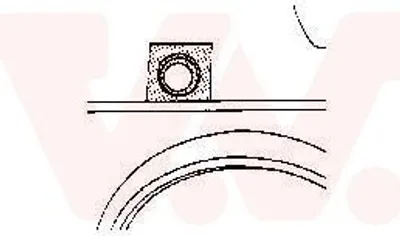 Produktbild von VAN WEZEL Seitenwand Reparaturblech für VW GOLF II (19E, 1G1)
