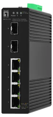 Zdjęcie produktu dla LevelOne IGS-2106, Zarządzany, L2, Gigabit Ethernet (10/100/1000), Pełny dupleks
