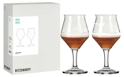 Produktbild von Ritzenhoff Entdecker Bierglas-Set 2-teilig 427 ml Kristallglas  Germany