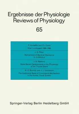 Produktbild von Ergebnisse der Physiologie / Reviews of Physiology