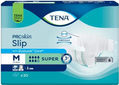 Image de Tena Proskin Slip Super Medium - 3 paquets de 30 protections
