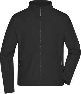 Produktbild von Fleece Jacke mit Stehkragen im klassischen Design black, Gr. XXL