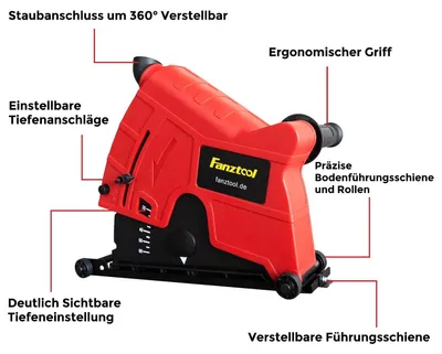 Produktbild von FANZTOOL Absaughaube Winkelschleifer 230 zum Trennen