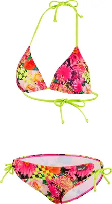 Produktbild von BECO the world of aquasports Bikini Fresh Flowers mit leuchtenden Blüten und geometrischen Akzenten bunt 38 B