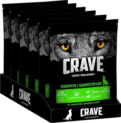 Produktbild von CRAVE™ Hund Beutel mit Lamm und Rind 6 x 1kg