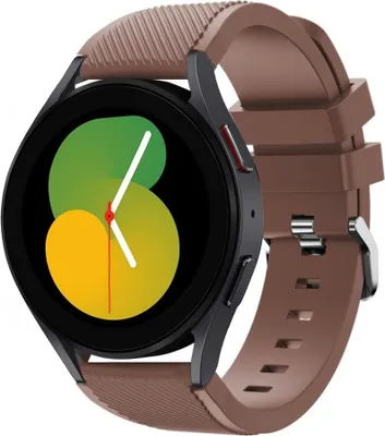 Produktbild von Strap-it Samsung Galaxy Watch 5 - 40mm Silikonarmband (Kaffeebraun)