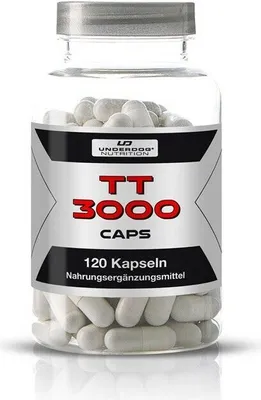 Produktbild von Underdog Nutrition Testo Booster Testosteron Muskelaufbau Tribulus Terrestris 120 Kapseln