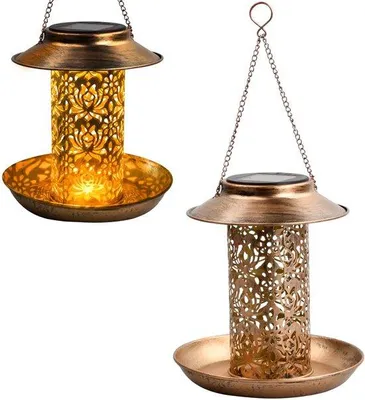 Image de Mangeoire en métal résistante aux intempéries avec crochet pour balcon