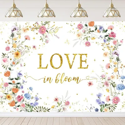 Imagen del producto de Fondo para bodas - Estampado floral - 2,1 x 1,5 metros