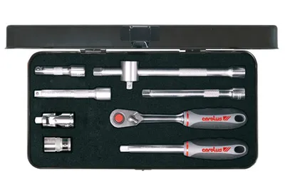 Produktbild von Carolus by GEDORE SLIM SIXTY Steckschlüssel-Satz 1/4", 8-tlg, 4400000