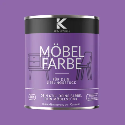 Produktbild von Kenzopaints 750ml Möbelfarbe Möbellack - Blütendämmerung von Cornwall