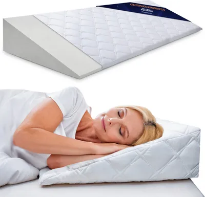 Obrázok produktu pre Obal na klinový vankúš na posteľ a pohovku, vankúš na čelo postele - 45x140 cm Obal na refluxný vankúš na matrac pre dospelých Klinový vankúš na čítanie Detský klin na posteľ a vankúš na čítanie