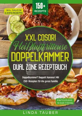 Produktbild von XXL Cosori Heißluftfritteuse Doppelkammer Dual Zone Rezeptbuch