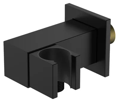 Produktbild von Avapax | Winkelanschluss - Schwarz Matt - Messing - G1/2 - Cube Apcu131311