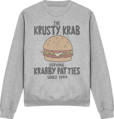Obrázek produktu pro SpongeBob SquarePants - "Krabby Patties" Sweatshirt für Herren/Damen Uni TV12937 (L) (Sport Heide)