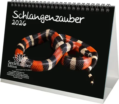 Produktbild von Schlangenzauber DIN A5 Tischkalender für 2026 - Seelenzauber